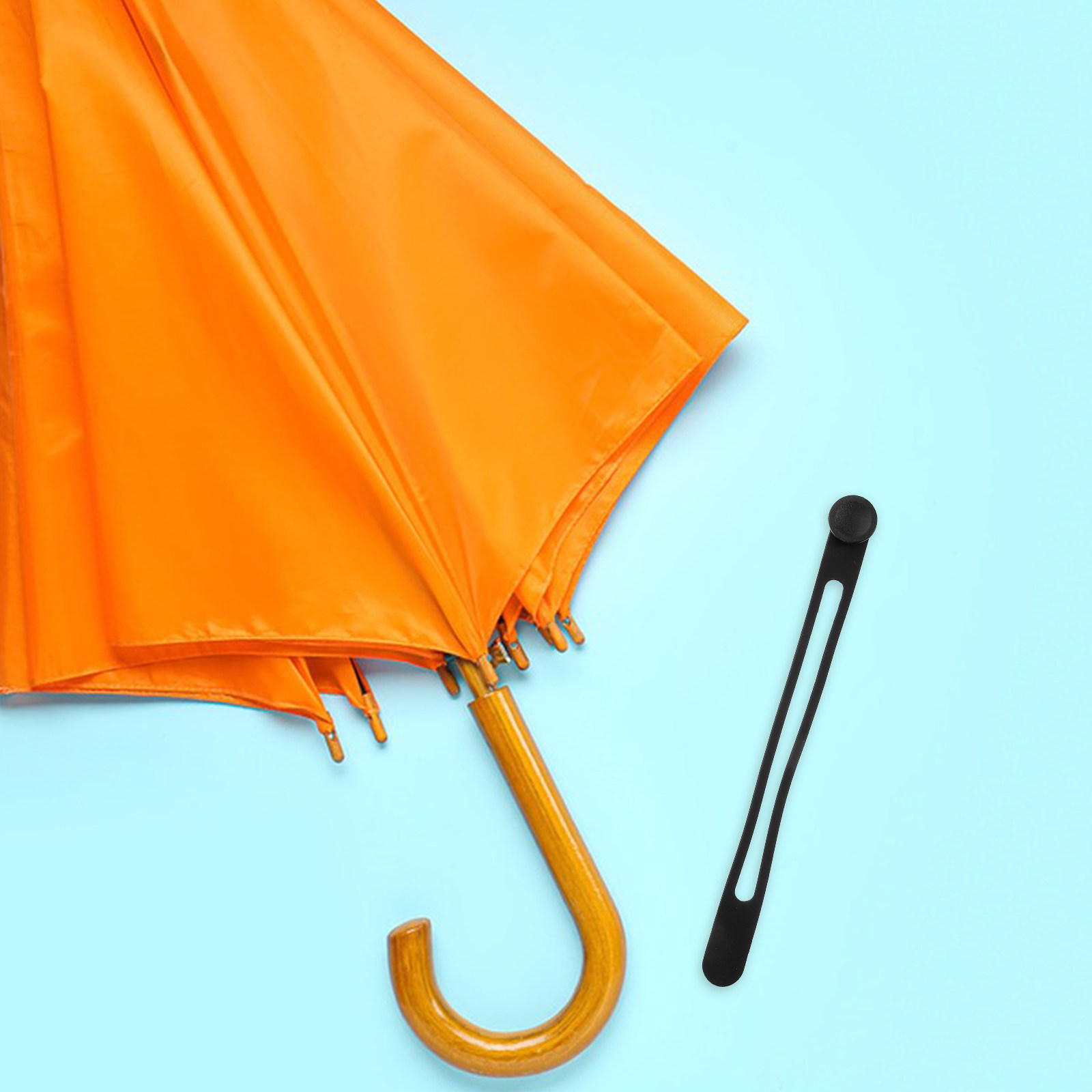 Travel Cable Organizer - Силиконовые фиксаторы для хранения зонтов, черные,