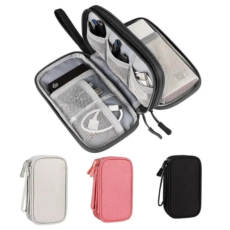 Travel Cable Organizer - 1 шт. серый/черный/розовый/темно-синий НОВЫЙ дорожный органайзер