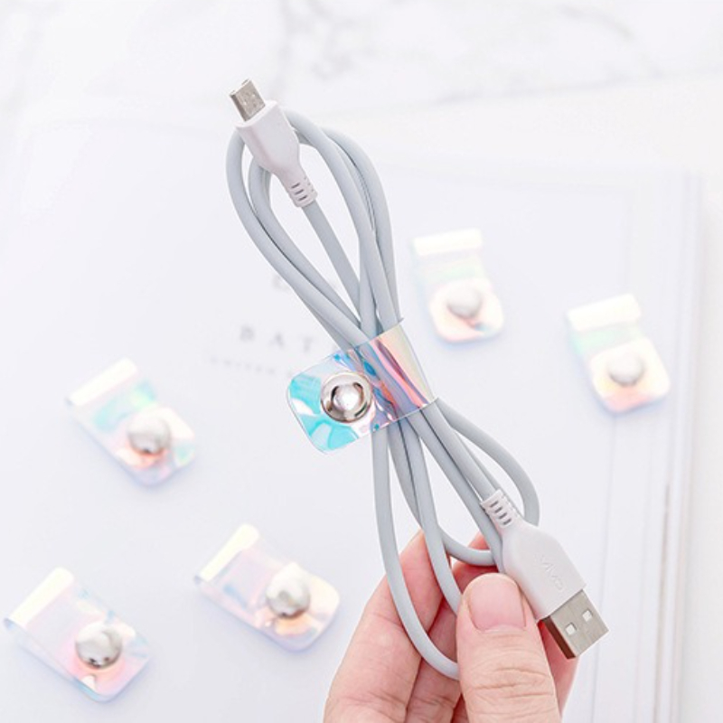 Travel Cable Organizer - 5 шт. INS лазерный ПВХ-органайзер для