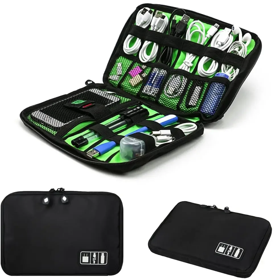 Travel Cable Organizer - Набор сумок-органайзеров для хранения кабелей, чехол