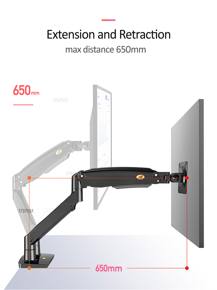 NB F195A Алюминиевая подставка – обзор и цена Monitor Arm Single