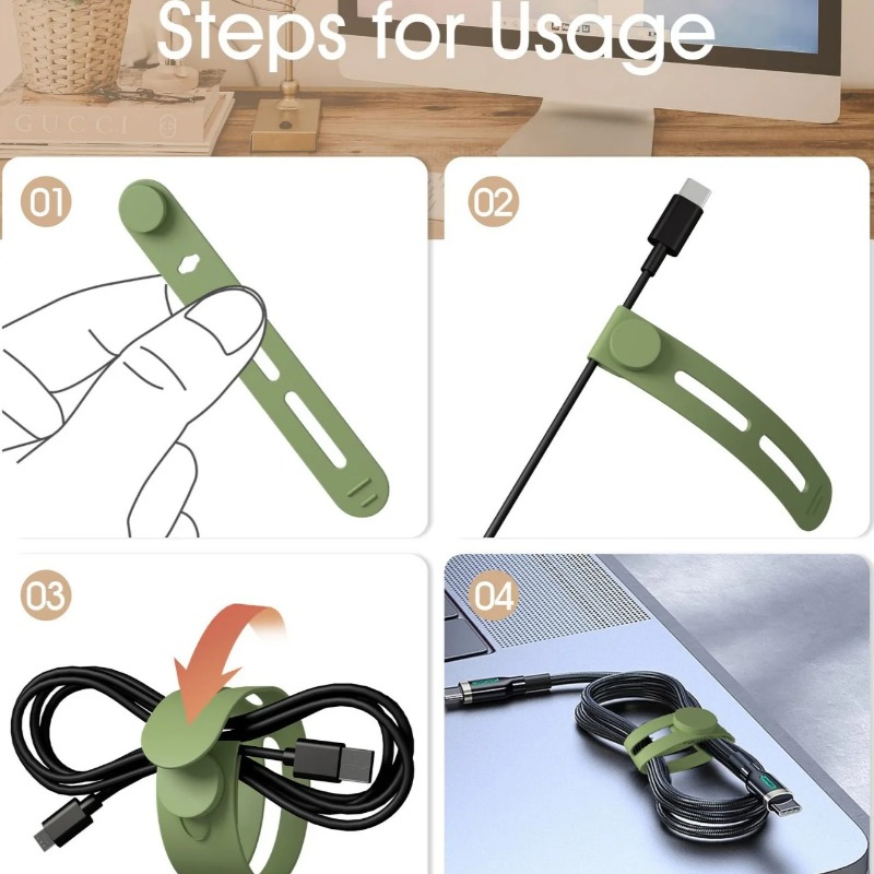 5/10 шт., портативный органайз – обзор и цена Travel Cable Organizer