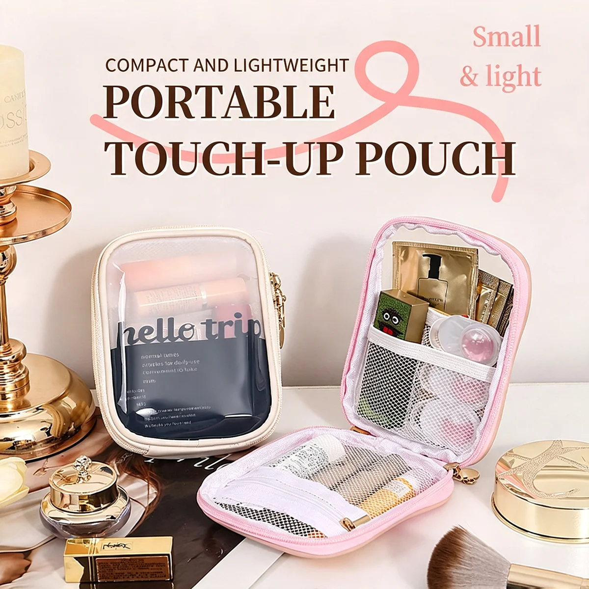 Прозрачный портативный космети – обзор и цена Travel Cable Organizer